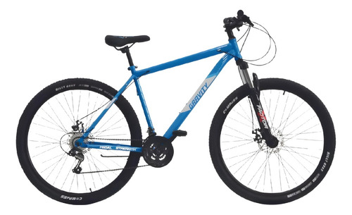 Bicicleta Gravity Lowrider R29 7v Azul Y Blanco