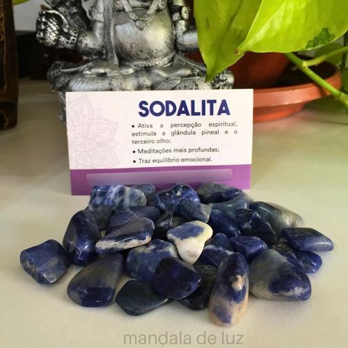 Kit De Pedra Cristal Natura Conjuntol Sodalita P 100g 1028