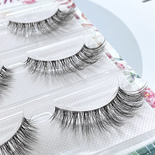 Amsdcn Nuevo 3/5 Pares Hechos A Mano 3d Mink Lashes 5mhc9