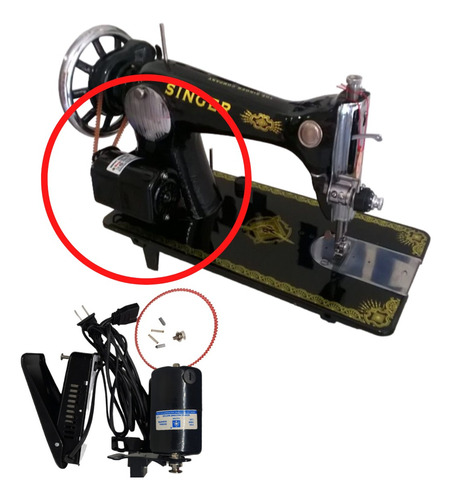 Motor Y Pedal Para Maquina De Coser Domestica Familiar