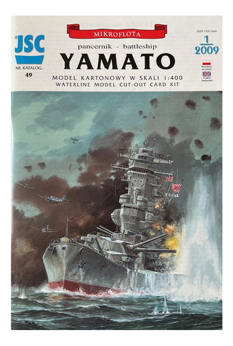 Yamato De Papel Para Armar Escala 1:400 - Formato Libro