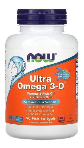 Now Foods | Omega 3 | 600 Epa | 300 Dha | 90 Softgels