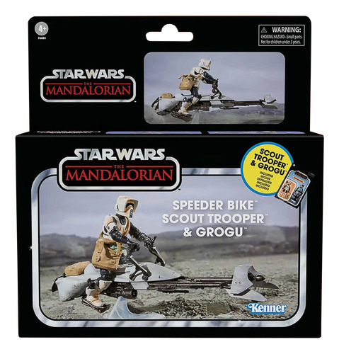 Speeder Bike With Scout Trooper & Grogu Star Wars