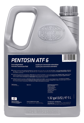 Aceite Transmision Automatica Pentosin Atf6 (antes Atf1) 7l