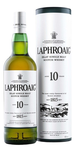 Whisky Escoces De Malta Laphroaig 10 Años 750 Ml