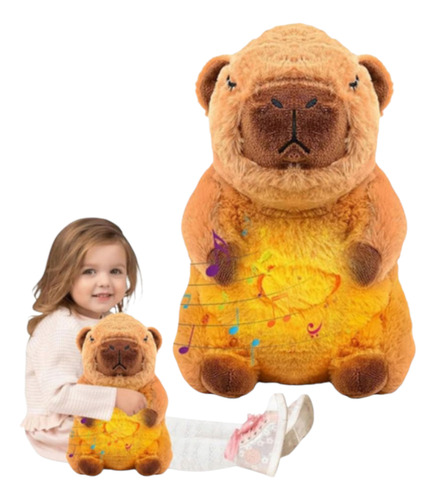 Peluche Capibara Que Respira Funciones Regulable Marrón