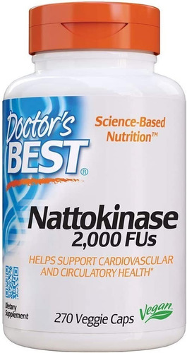 Doctor's Best Nattokinase Circulación 2000fus X 270 Caps