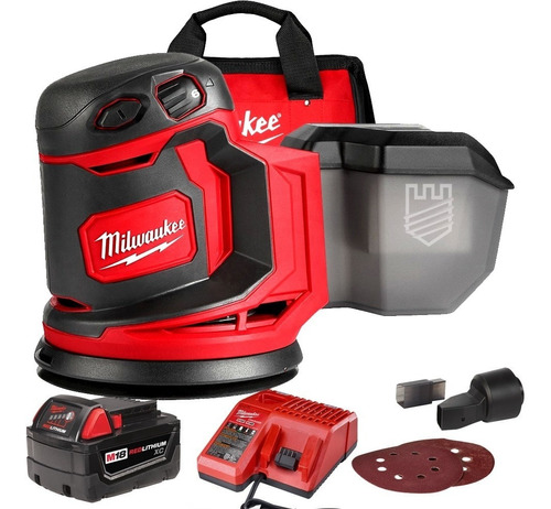 Lijadora Roto Orbital 2648-159ax 18v 4,0ah Milwaukee + Bolso