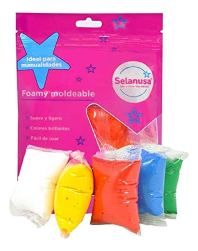 Foamy Moldeable C/ 5 Bolsas 10g Multicolor Selanusa