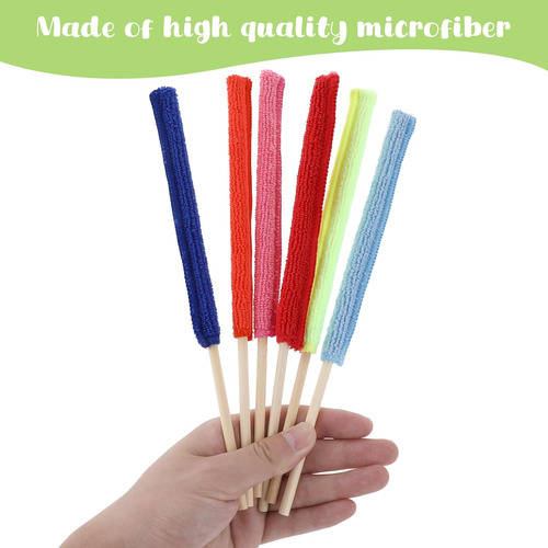 12 Piezas De Plumeros De Microfibra Para Limpieza, Mini Pali