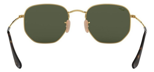 Lentes De Sol Ray-ban Hexagonal Flat Rb3548n Dorado Green Gold Gold