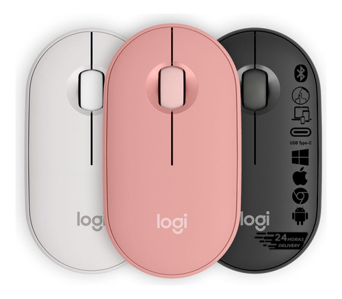 Pebble Mouse 2 M350 S Wireless Mouse - Colores