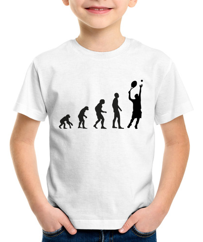 Camiseta Infantil Tênis Evolução Tenista Tennis