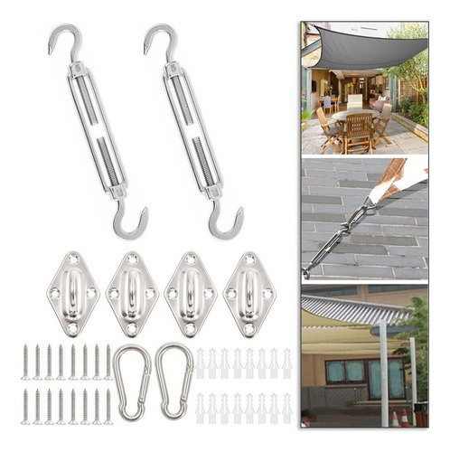 Kit Anclaje Herraje Toldo Vela Broche De Diamante