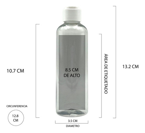 Envases Plasticos Botella 100 Ml Con Tapa Flip Top X 20
