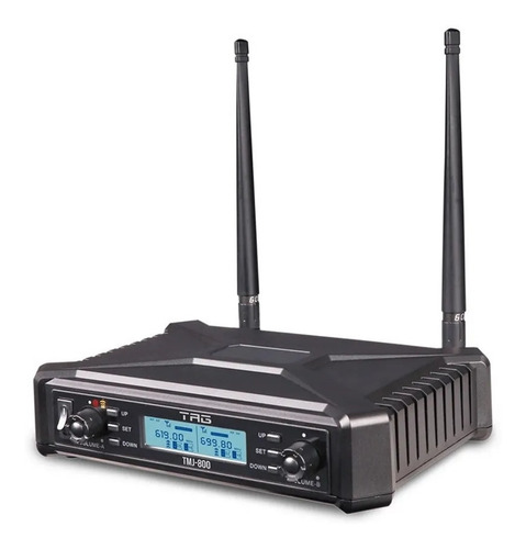 Imagem 3 de 3 de Microfone Sem Fio Duplo Tagima Tagsound Tag Tmj-800 Bivolt