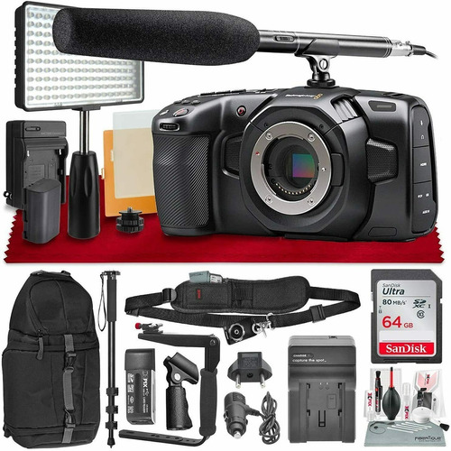 Camara Blackmagic Design Pocket Cinema 4k+ Video Bundle