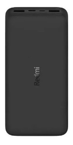 Carregador Portátil Universal Power Bank Xiaomi 20000mah Cor Preto