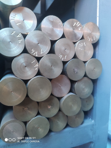 Barra De Bronce Fosforoso 11/4 X 430 Mm