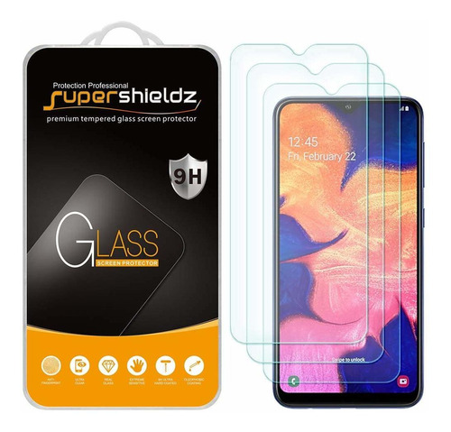 Vidrio Templado Samsung A10 [3un.] Supershieldz