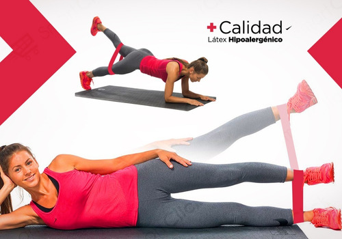 Imagen 7 de 10 de Banda Elastica Circular Xtra Hard Ejercicio Gimnasia Fitness