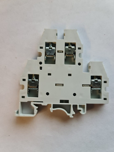 Imagen 2 de 4 de Borne Doble Piso 4/6mm2 Zoloda Bknd-04 X 10u