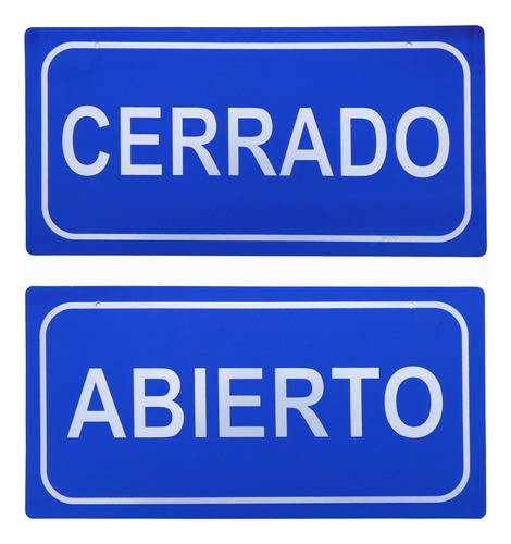 Letrero De Aviso - Abierto / Cerrado - Señal