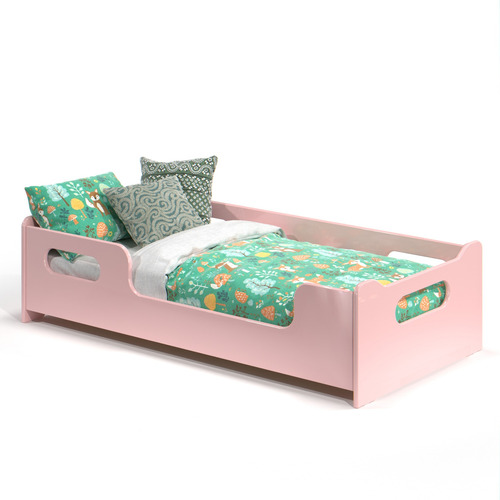 Mini Cama Infantil Para Quarto Com Grade Lateral E Colchão