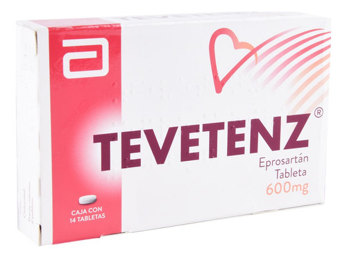Tevetenz Tabletas Recubiertas 600 Mg, 14 Tabletas