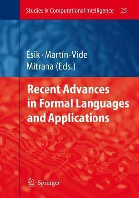 Libro Recent Advances In Formal Languages And Application...