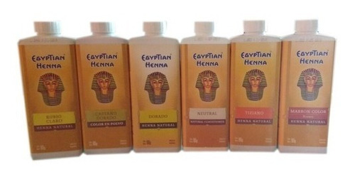 Egyptian Henna Polvo X 90grs Varios Tonos Masaromas