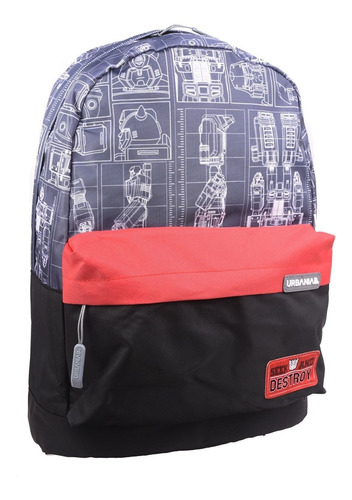 Imagen 1 de 2 de Mochila Escolar Juvenil Transformers 100% Original