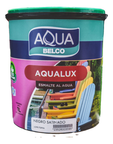 Hidroesmalte Esmalte Al Agua Brillante Aqualux 1lt Belco F19