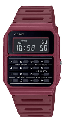 Reloj Casio Ca-53wf-4b Resina Juvenil Rojo