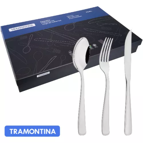 Garfo de Mesa Tramontina Pacific em Aço Inox de Qualidade em Promoção