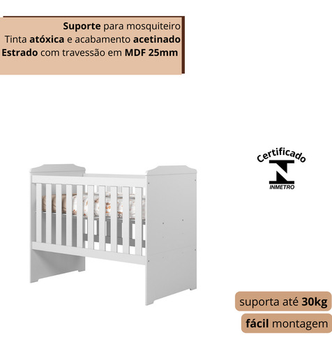 Berço Multifuncional Mini Cama Mini Sofa Design Moderno Mdf