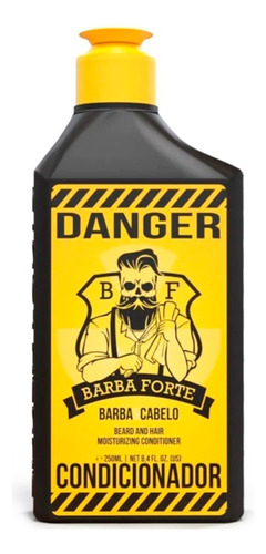 Condicionador Danger Barba E Cabelo 250ml Barba Forte