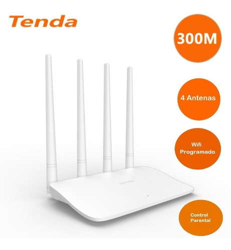 Router Tenda 300mbps 4 Antenas N300 F6 Rompe Muro - Nuevos