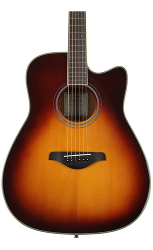 Yamaha Fgc-ta Transacoustic Dreadnought Guitarra Marron