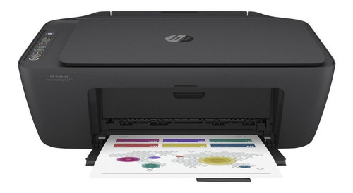 Imagem 2 de 4 de Impressora a cor multifuncional HP Deskjet Ink Advantage 2774 com wifi preta 100V/240V 7FR22A