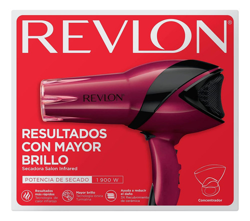 Secadora De Cabello Revlon Rvdr5105la1n2 2 Vel Con Concentra