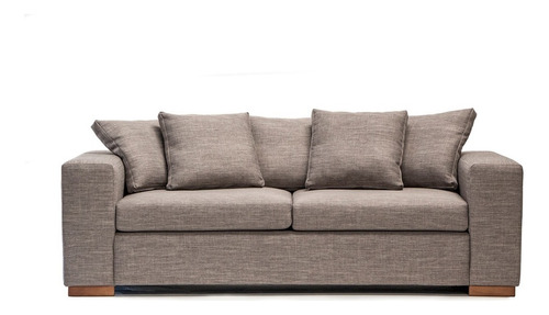 Sofa Medular 2,00 Mt Palermo Color Gris Diseño De La Tela Tucuman