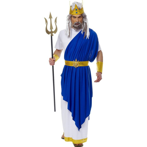 Disfraz De Neptuno Dios Roman Para Adulto Talla Xl Halloween