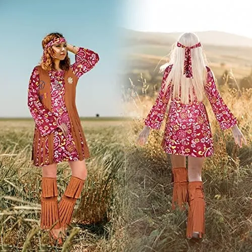 Roupas Femininas Hippie Youbei 70s Capas De Botas Com Fran