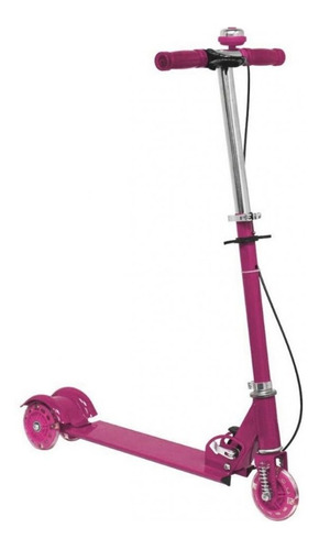 Patineta Monopatín Scooter Plegable 3 Llantas Luces Timbre