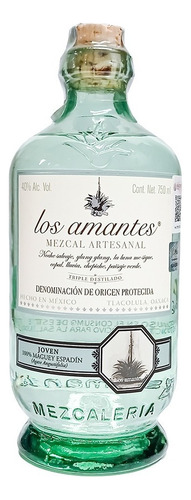 Mezcal Artesanal Los Amantes Triple Destilado 750 Ml