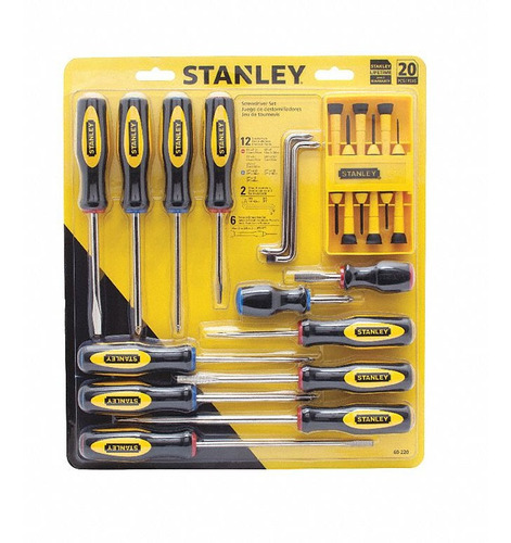 Kit Set Juego De Destornilladores 20 Pz Stanley Usa Urquiza