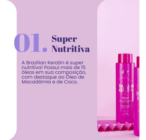 Escova Progressiva Fit Cosmetics 500ml Brazilian Keratin