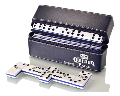 Dominó Corona Extra Fondo Blanco + Baraja Poker Victoria