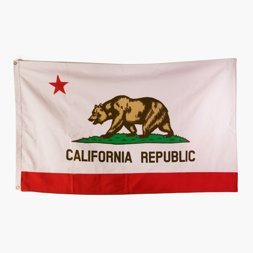 Imagen 1 de 5 de Bandera California Republic Bordada Y Estampada * Premium *